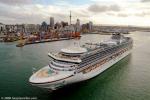 ID 3250 DIAMOND PRINCESS (2004/115875grt/IMO 9228198) outbound from Auckland, New Zealand.